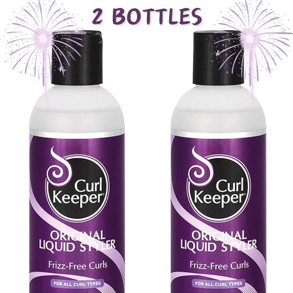 Bundle of 2 Curl Keeper Original Liquid Stylers for Frizz-Free Curls - 12 fl oz